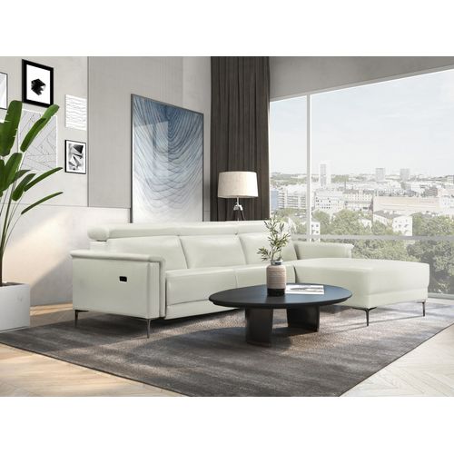 Lund-canapé 3 Places Avec 1 Fauteuil Électrique En Pu Crème