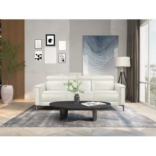 Lund-canapé 3 Places Avec 2 Inclinaisons Manuelles En Pu Crème