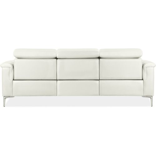 Lund-canapé 3 Places Avec 2 Inclinaisons Manuelles En Pu Crème