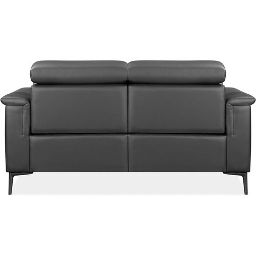 Lund-canapé 2 Places Avec 1 Fauteuil Électrique En Pu Gris