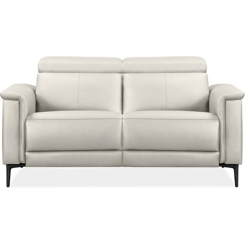 Lund-canapé 2 Places Avec 1 Fauteuil Inclinable Manuel En Pu Crème