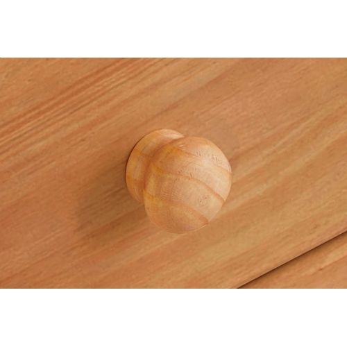 Mette-buffet Haut 2 Portes Et 3 Tiroirs En Pin Teinté/ciré