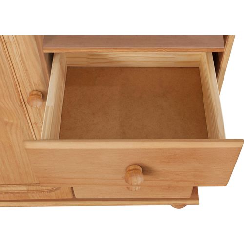 Mette-Buffet Avec 1 Porte Et 3 Tiroirs En Pin