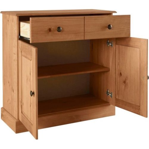 Mille - Buffet Avec 2 Portes Et 1 Tiroir En Pin Naturel