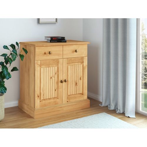 Mille - Buffet Avec 2 Portes Et 1 Tiroir En Pin Naturel