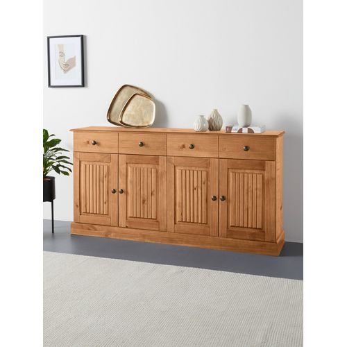 Mille - Buffet Avec 4 Portes Et 2 Tiroirs En Pin Naturel