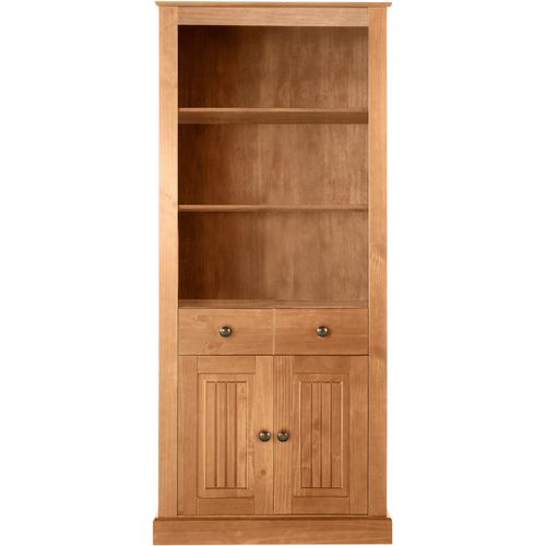 Mille-bibliothèque 2 Portes 1 Tiroir Teintée Blanc