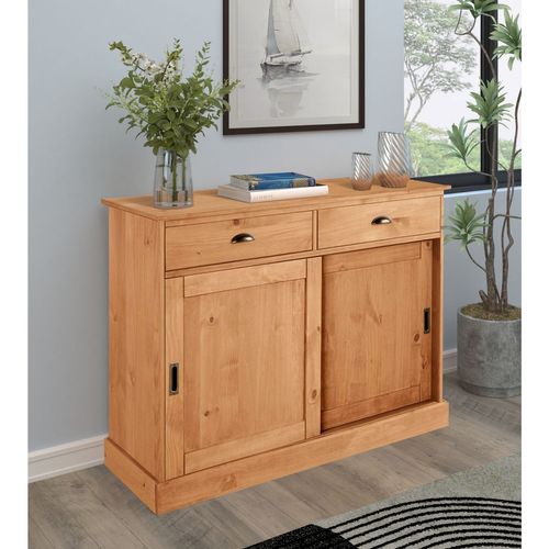 Harry - Buffet Avec 2 Portes Et 2 Tiroirs En Pin Naturel