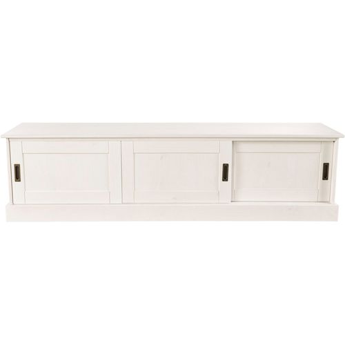 Harry - Meuble TV Avec 3 Portes En Pin Blanc