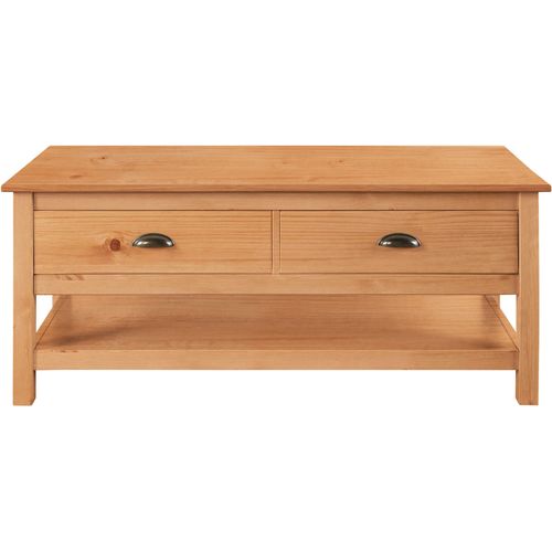 Harry - Table Basse Avec 2 Tiroirs Teintée Blanc