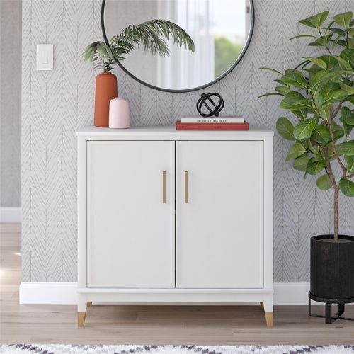 Westerleigh - Armoire Avec 2 Portes En Effet Bois Blanc