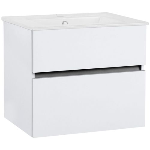 Wisla -meuble Sous-évier Avec 1 Abattant Et 1 Tiroir En Blanc