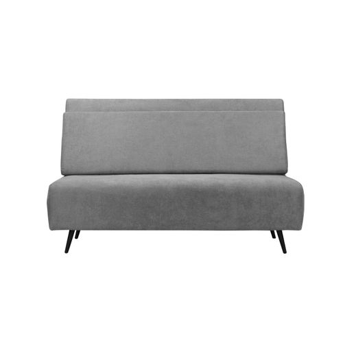 Mallory - Canapé-lit 140 Cm En Tissu Anthracite