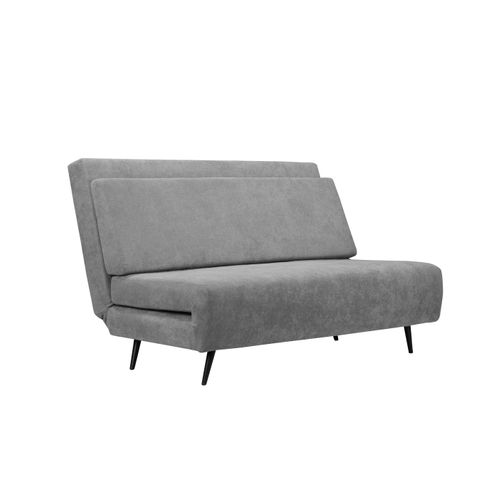 Mallory - Canapé-lit 140 Cm En Tissu Anthracite