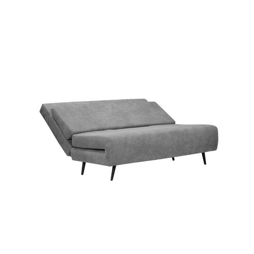 Mallory - Canapé-lit 140 Cm En Tissu Anthracite