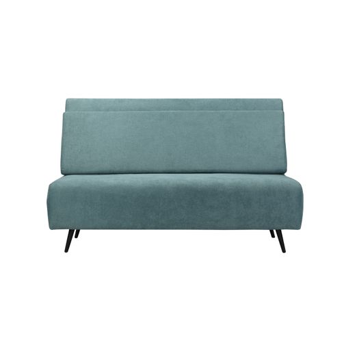 Mallory- Canapé-lit 140 Cm En Tissu Pétrole