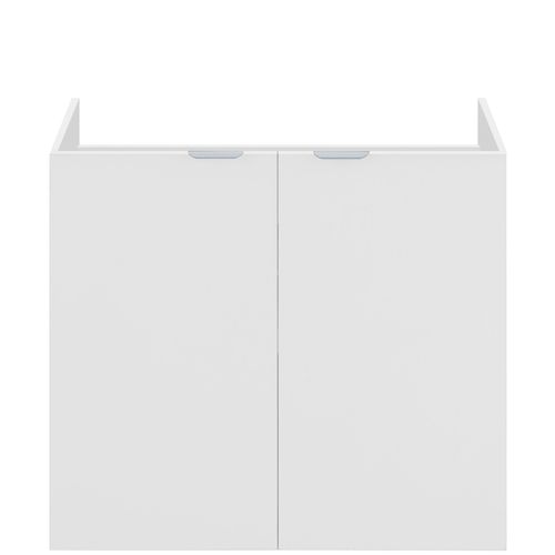 Atlas-meuble Sous-vasque Mural Avec 2 Portes Aspect Bois Blanc