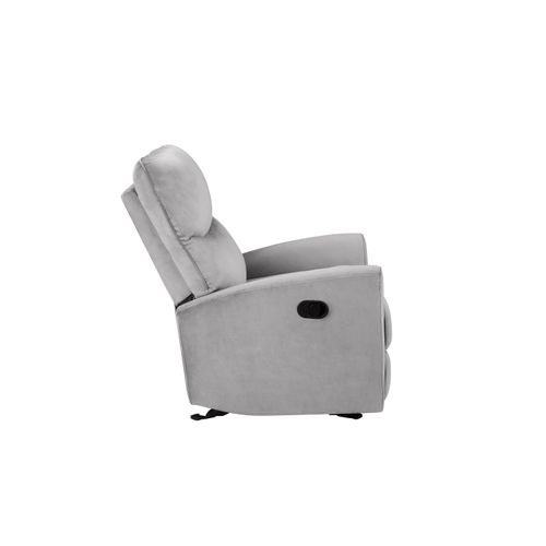 Chesley-fauteuil Inclinable Manuel En Velours Gris