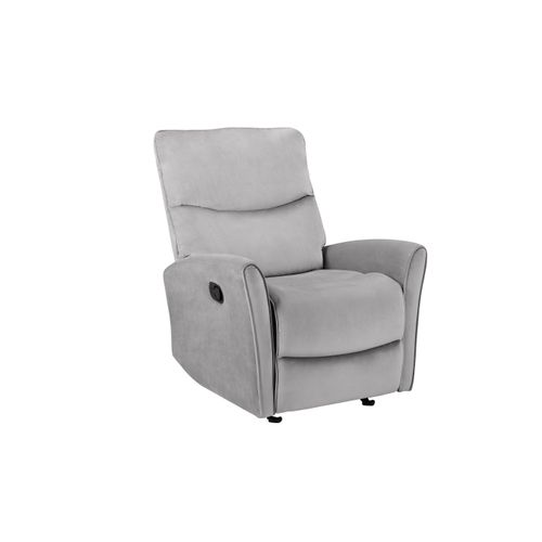 Chesley-fauteuil Inclinable Manuel En Velours Gris