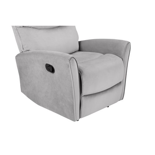 Chesley-fauteuil Inclinable Manuel En Velours Gris