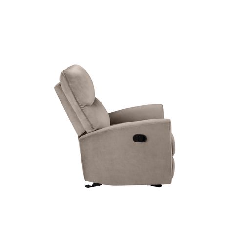 Chesley-fauteuil Inclinable Manuel Velours Taupe