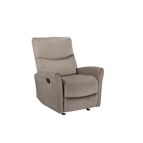 Chesley-fauteuil Inclinable Manuel Velours Taupe