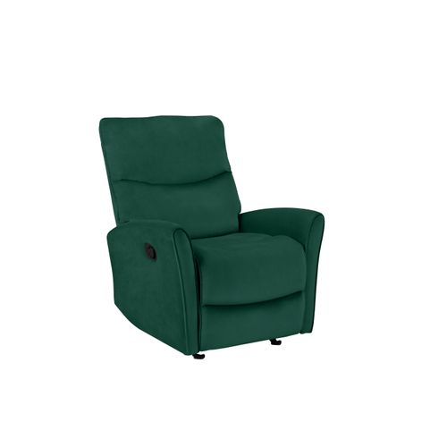 Chesley-fauteuil Inclinable Manuel En Velours Vert Foncé