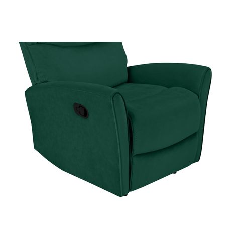Chesley-fauteuil Inclinable Manuel En Velours Vert Foncé