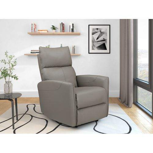 Pineto - Fauteuil De Relaxation Avec Fonction Électrique En Pu Gris