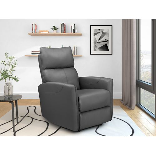 Pineto - Fauteuil De Relaxation Avec Fonction Électrique En Pu Anthracite