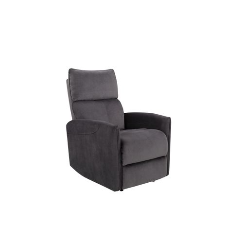 Pineto - Fauteuil De Relaxation Avec Fonction Électrique En Velours Anthracite
