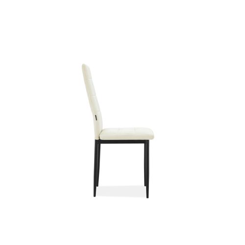 Becca-chaise De Salle à Manger En Velours Crème 2 Packs