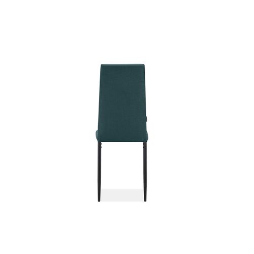 Becca-chaise De Salle à Manger En Tissu Vert Foncé 4 Pack
