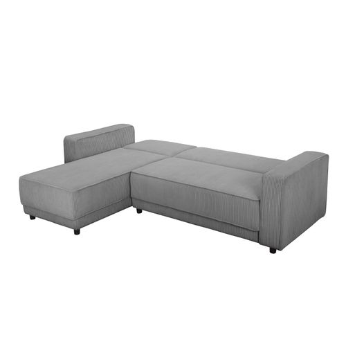 Allie - Canapé-lit 3 Places Avec  En Tissu Gris