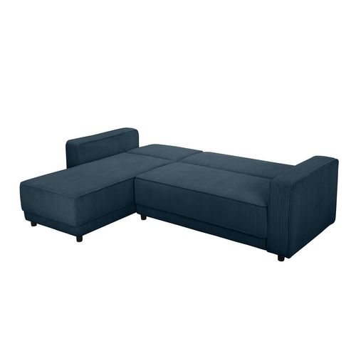 Allie - Canapé-lit 3 Places Avec  En Tissu Bleu