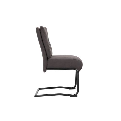 Wilde-chaise De Salle à Manger En Microfibre Anthracite 2 Pack