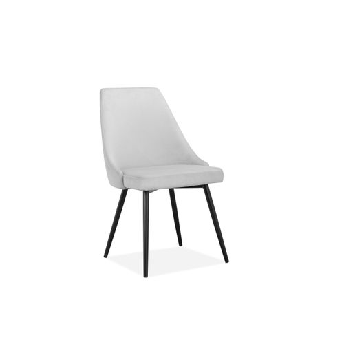 Natascha - Chaise De Salle à Manger En Velours Gris 2 Pack