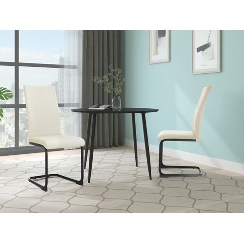 Sia-chaises De Salle à Manger En Velours Crème 2 Packs