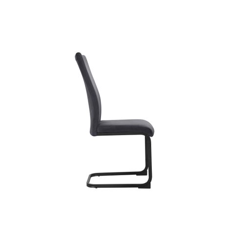 Sia-chaises De Salle à Manger En Velours Anthracite 4 Pièces