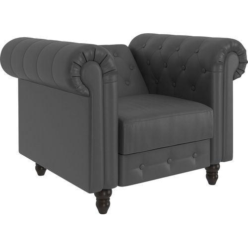 Felix - Chaise Longue Avec Fonction Relax En Pu Gris