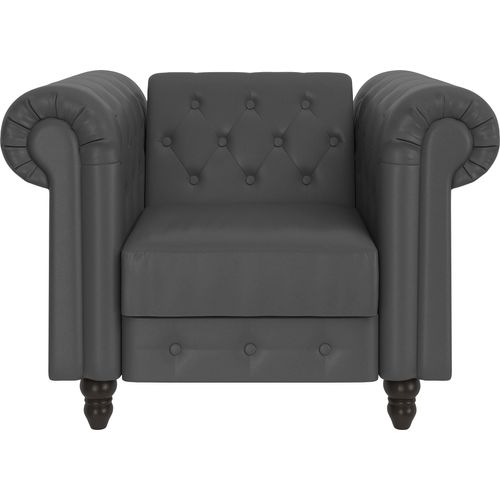 Felix - Chaise Longue Avec Fonction Relax En Pu Gris