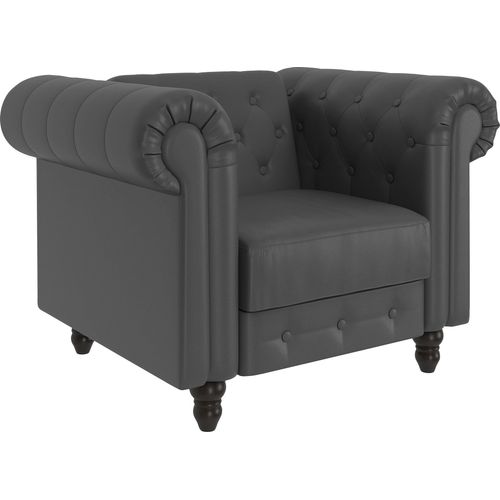 Felix - Chaise Longue Avec Fonction Relax En Pu Gris