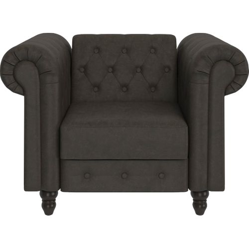Felix - Chaise Longue Avec Fonction Relax En Microfibre Anthracite
