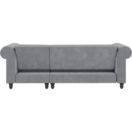 Felix Ii - Canapé-lit 3 Places Avec En Tissu Gris