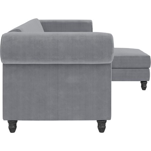 Felix Ii - Canapé-lit 3 Places Avec En Tissu Gris