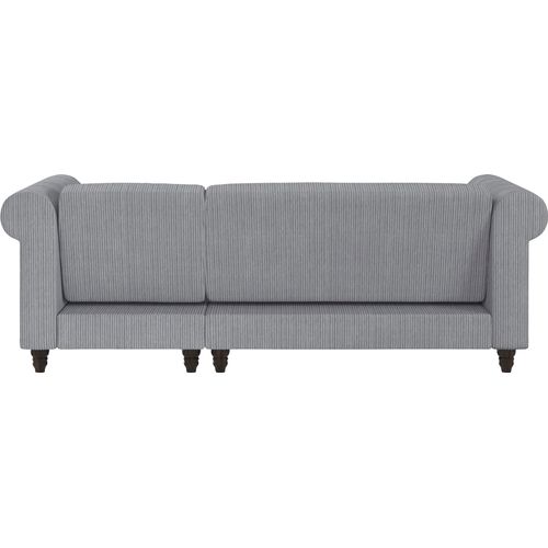 Felix Ii - Canapé-lit 3 Places Avec En Tissu Gris