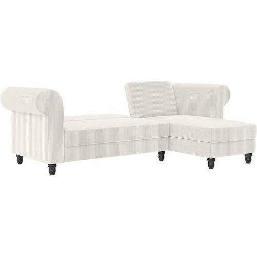 Felix Ii - Canapé-lit 3 Places Avec  En Tissu Crème
