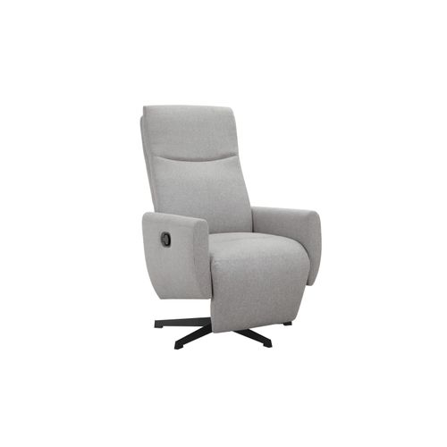 Kilvo-fauteuil Inclinable Avec Fonction Manuelle Et Pivotante En Tissu Gris