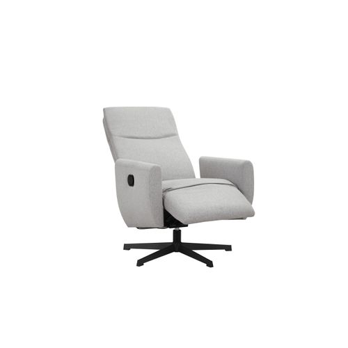 Kilvo-fauteuil Inclinable Avec Fonction Manuelle Et Pivotante En Tissu Gris