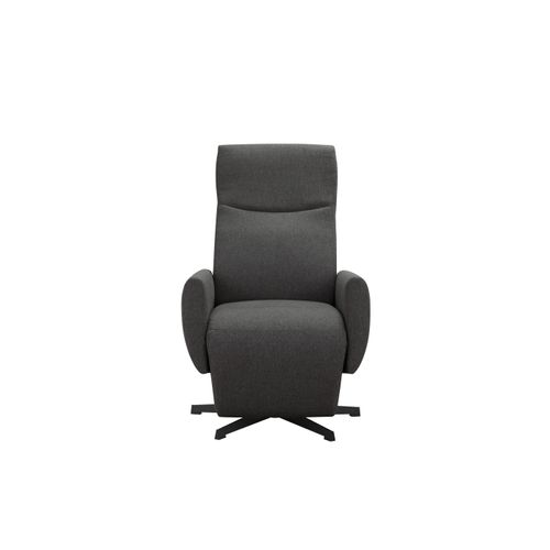 Kilvo-fauteuil Inclinable Avec Fonction Manuelle Et Pivotante En Tissu Anthracite